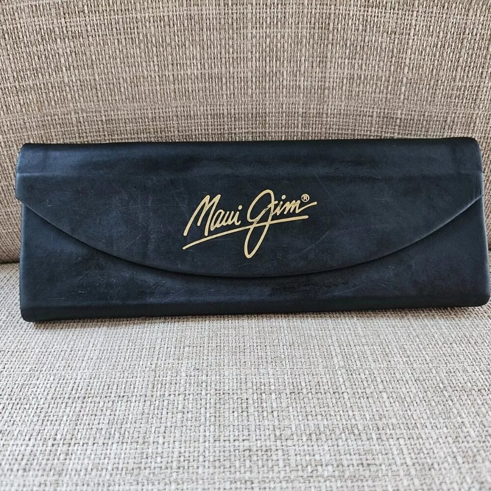 Maui Jim Glasses Frame Black Semi Hard Tri Fold Case only Read desc